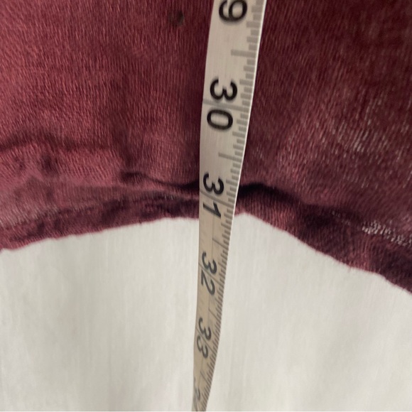 FLAX women’s ombre print logon look 100% linen top SZ M - Picture 6 of 7